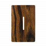 Placa p/ 1 Interruptor Vertical 4x2 - Novara Ébano